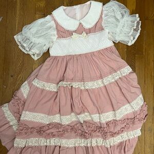 EGL rose pink Infanta dress